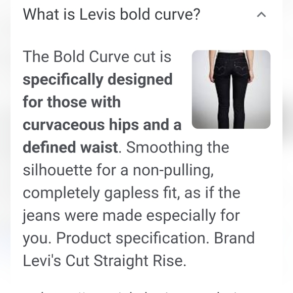 Levi's Bold Curve Jeans - Picture 6 of 6